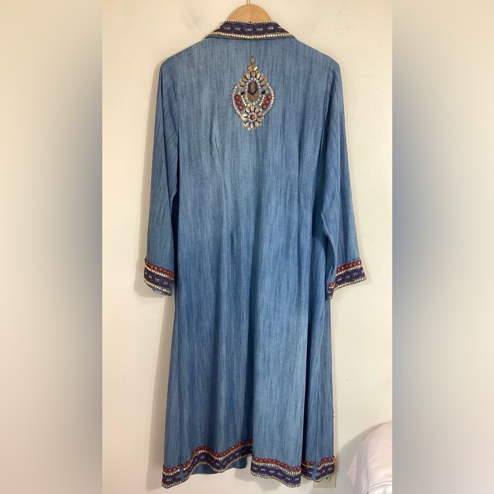 Soft Surroundings Morena Duster Jacket Petite Large Beaded - Picture 7 of 16